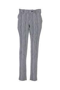 WORLD 4517 Two Wrongs Trouser Navy White Mosaic