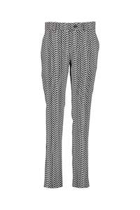 Clothing: WORLD 4517 Two Wrongs Trouser Black White Mosaic