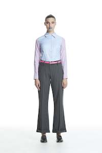 Clothing: WORLD 4453 The Advertiser Trouser Charcoal Stripe