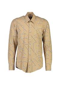 WORLDman 4560 Perverse Shirt Tan Print