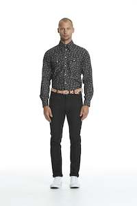 WORLDman 4481 Cassidy Shirt Black Velvet Floral