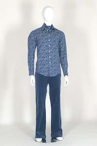 Clothing: WORLDman 4658 Brad Shirt Blue Waves