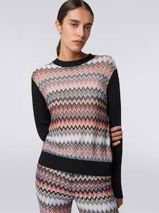 Missoni Crewneck pullover Zigzag - DS24SN0L-BK033E