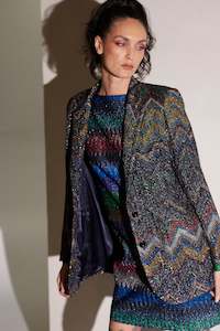 Missoni Jacquard & Sequin Blazer - DS22WF0D