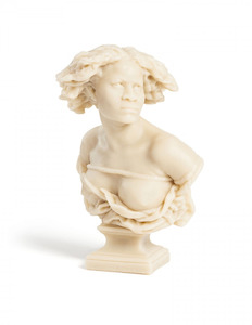 CIRE TRUDON Bust Esclave de Carpeaux - Stone