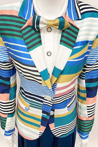 WORLD 4630 Explicit Blazer Multi Stripe