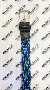 WORLD Stretch Webbing Belt - Blue Navy 22