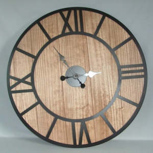 Rustick Wooden Clock 80cm