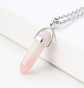 Crystal Pendant-Rose Quartz