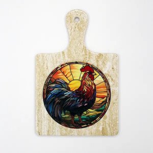 Ceramic Trivet-Rooster