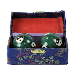 Health Balls Green Yin Yang