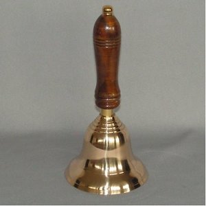 Wooden Handle Brass Bell