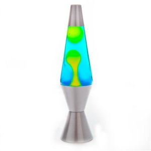 Diamond Motion Lava Lamp-sil/yel/blue