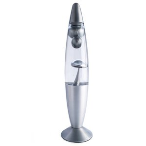 Metallic Lava Lamp-Silver