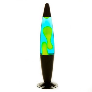 Black/Yellow/Blue Peace Lava Lamp