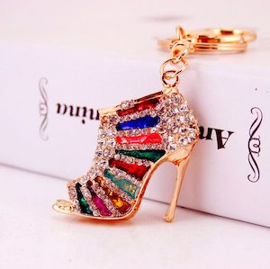 Diamante Key Ring High-Heel Shoe