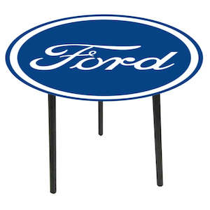 Glass Top Side Table-Ford