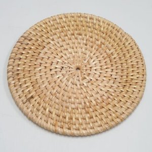 Rattan Coaster 15cm Cream