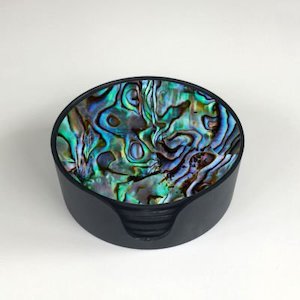 Paua Style Glass Coaster set of 6