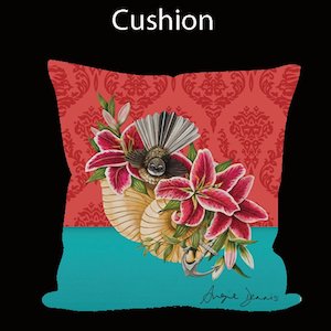 Kiwiana Cushion Cover-Fantail 450024