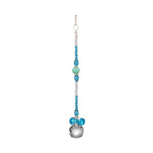 Crystal Suncatcher-Blue/Clear Ball 30cm