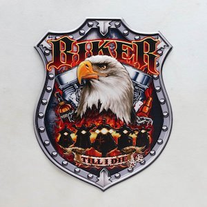 Biker Sign-Eagle