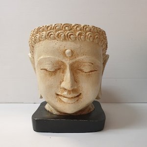 Buddha Head Planter- Cream