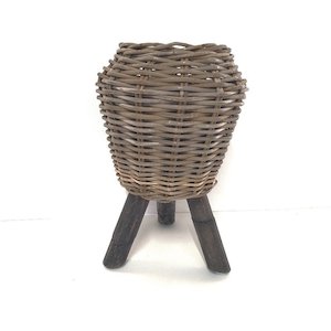 Rattan PlanterStand Small