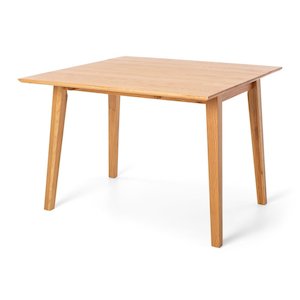 Oak Nordik Dropleaf Table 102m Square