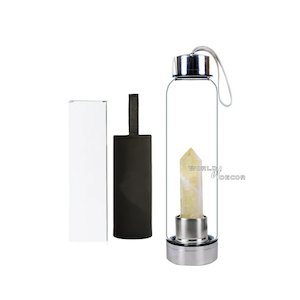 Crystal Water Bottle-Citrine Point