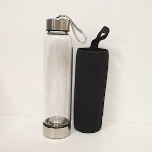 Crystal Water Bottle and Protector Cover