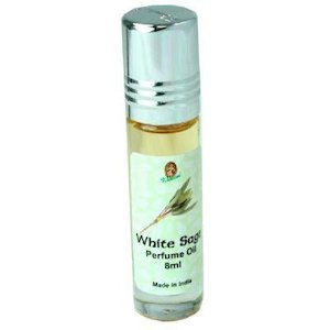 Kamini Perfume Oil 8ml Roll-On Bottle, White Sage