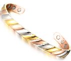 Copper Bracelet-Gold/Silver/Copper Ribon