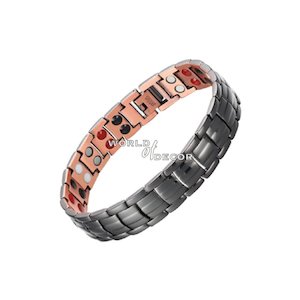 Copper Bracelet-2 Tone 4 Type Magnet