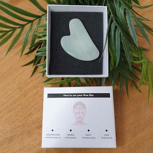 Heart 'Gua-Sha' Plate - Aventurine