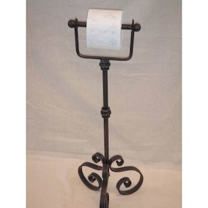 Standing Toilet Roll Holder-Black