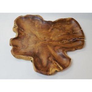 Teak Rustic Serving Platter Large