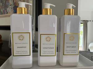 Organic and Concentrated: Organic Spa Collection -Shampoo Conditioner and Body Wash