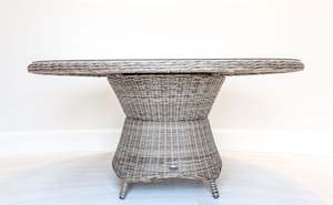 Synthetic All Weather Wicker Round Dining Table (1350mm)