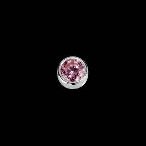 Pink Tourmaline CZ Charm - Compassion