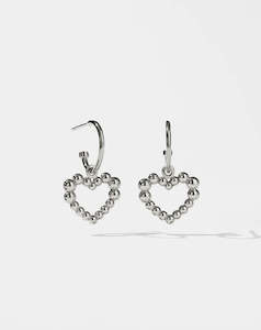 Meadowlark Fizzy Heart Signature Hoops