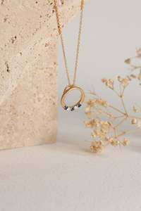 Jewellery: Ayla Sapphire & Diamond Pendant