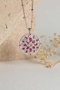 Scarlett Ruby & Diamond Pendant