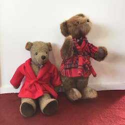 Dolls Clothing: Teddy Bear Dressing Gowns