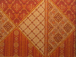 Soft furnishing wholesaling: BOSPHORUS Terracotta fabric per metre