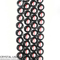 China, glassware and earthenware wholesaling: Hematite 12mm Donut Beads