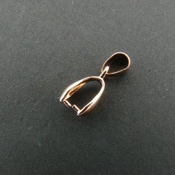 China, glassware and earthenware wholesaling: Rose Gold Tone Bail 18mm