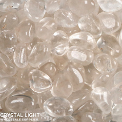 China, glassware and earthenware wholesaling: Clear Quartz A-Grade Tumble 20-30mm