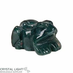 China, glassware and earthenware wholesaling: Moss Agate Frog