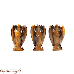 China, glassware and earthenware wholesaling: Tigers Eye Angel Small